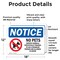 Signmission No Pets Service Animals Allowed, 18 in W x Rectangle, Vinyl Decal OS-2PACK-NS-D-1218-L-16172 - alternate 2